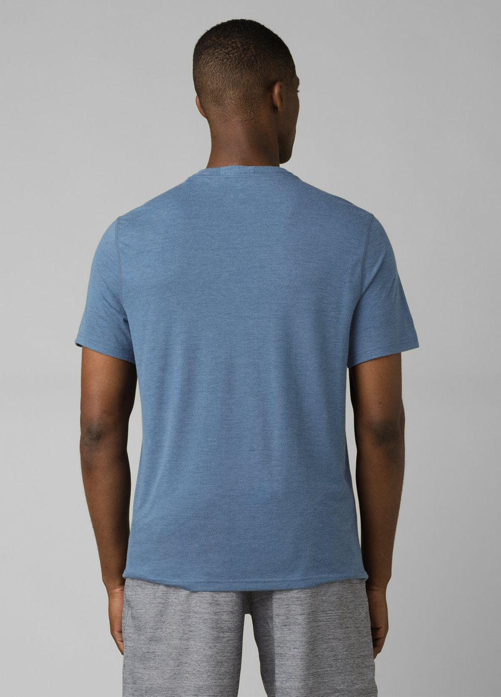 T Chemises PrAna Prospect Heights Crew Bleu Homme | ILY-50711523