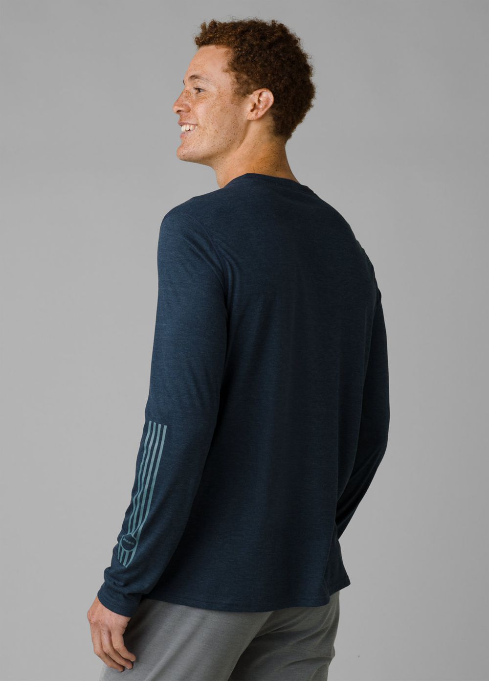 T Chemises PrAna Prospect Heights Graphic Long Sleeve Bleu Marine Homme | KSG-56595761