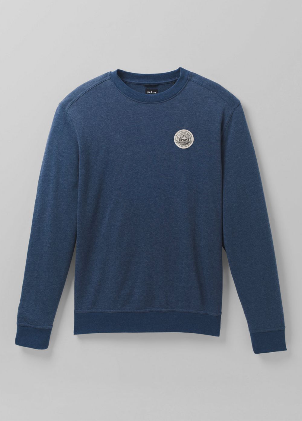 T Chemises PrAna Patch Pullover Crew Bleu Homme | VSC-20112998