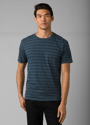 T Chemises PrAna Roots Studio Pocket Grise Bleu Homme | JMN-71675097