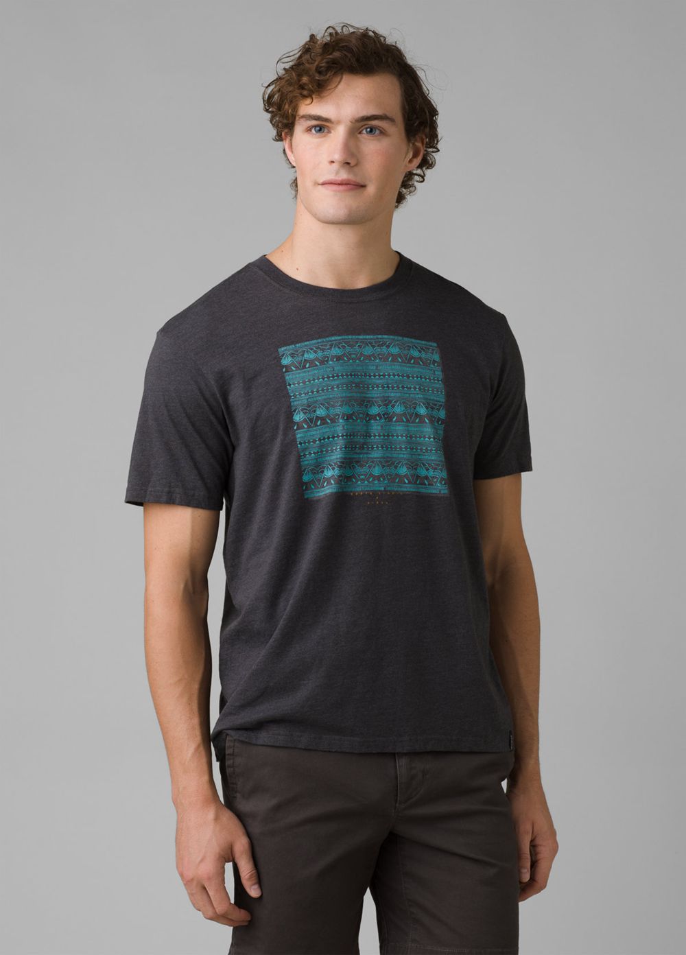 T Chemises PrAna Roots Studio Graphic Grise Homme | JIQ-50044338