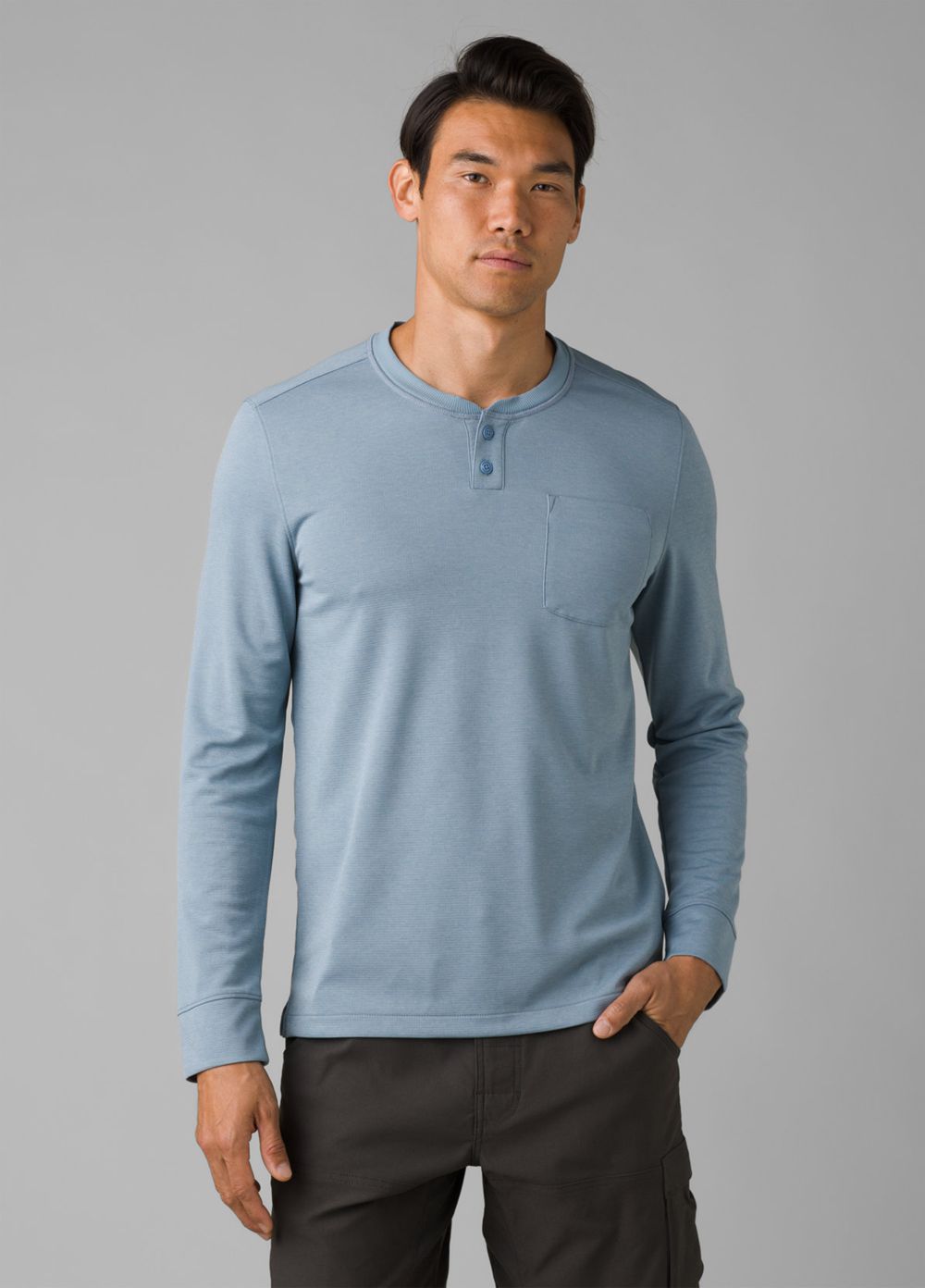 T Chemises PrAna Sol Defender Henley Bleu Homme | TOO-30488345