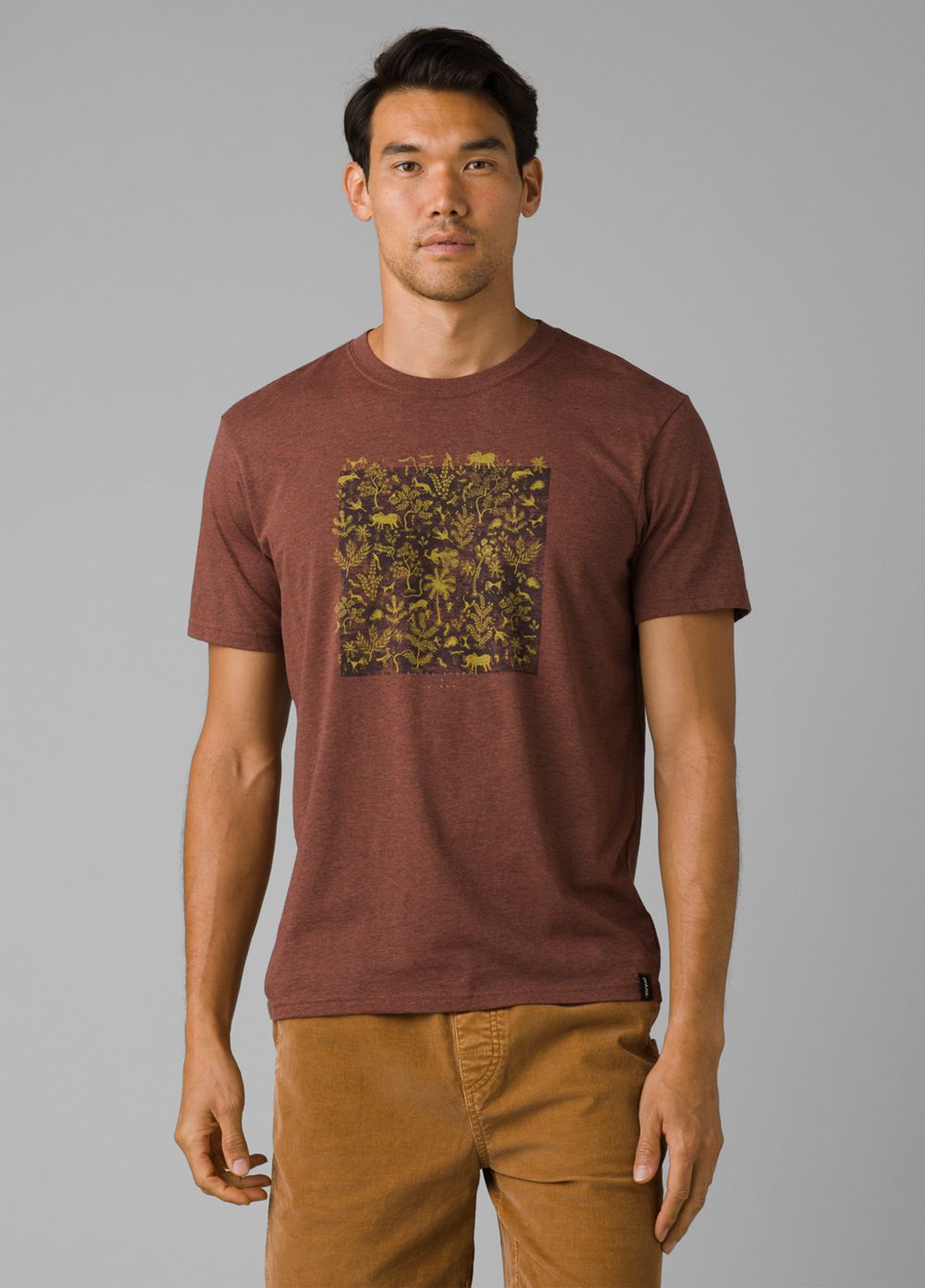 T Chemises PrAna Roots Studio Graphic Marron Homme | RDS-10545567