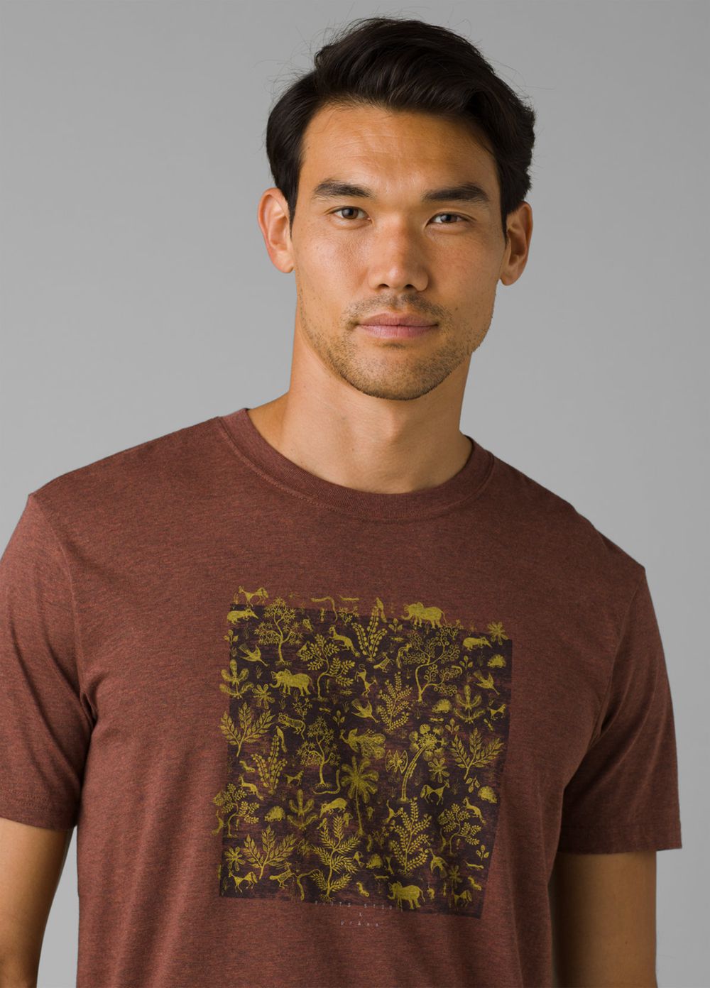 T Chemises PrAna Roots Studio Graphic Marron Homme | RDS-10545567