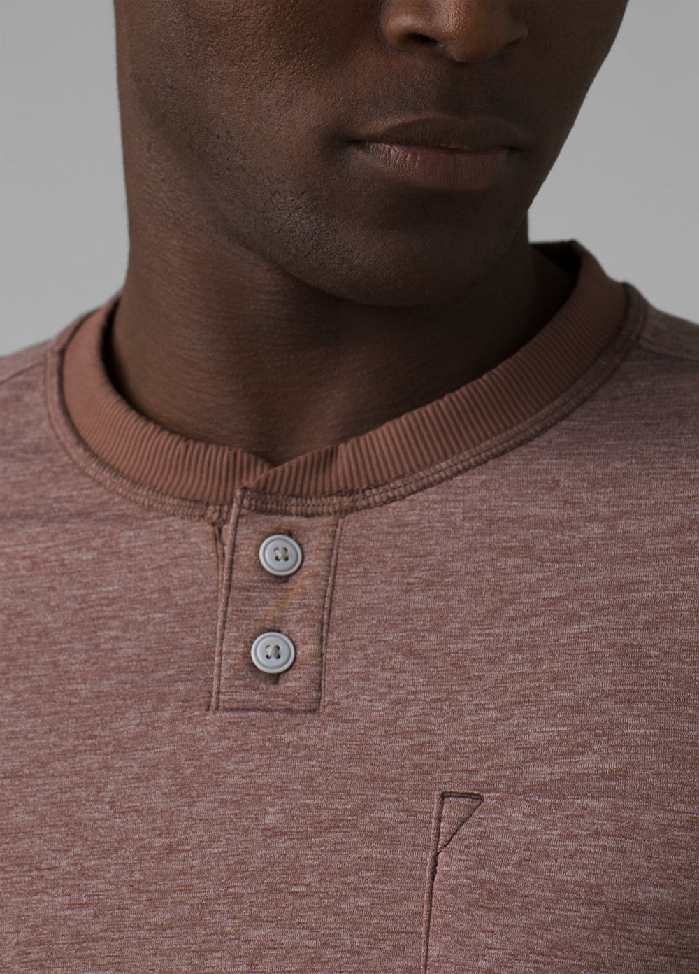 T Chemises PrAna Sol Defender Henley Rose Homme | USH-85828321