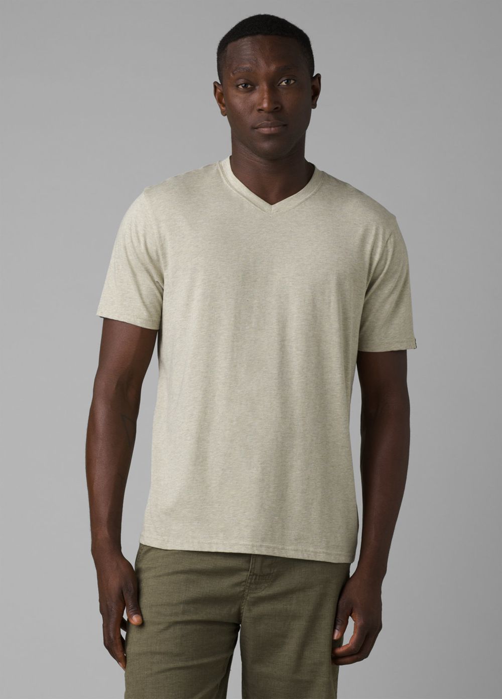 T Chemises PrAna V-Neck Vert Olive Homme | YBA-25717552