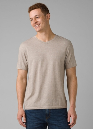 T Chemises PrAna V-Neck Beige Homme | DQF-83810363