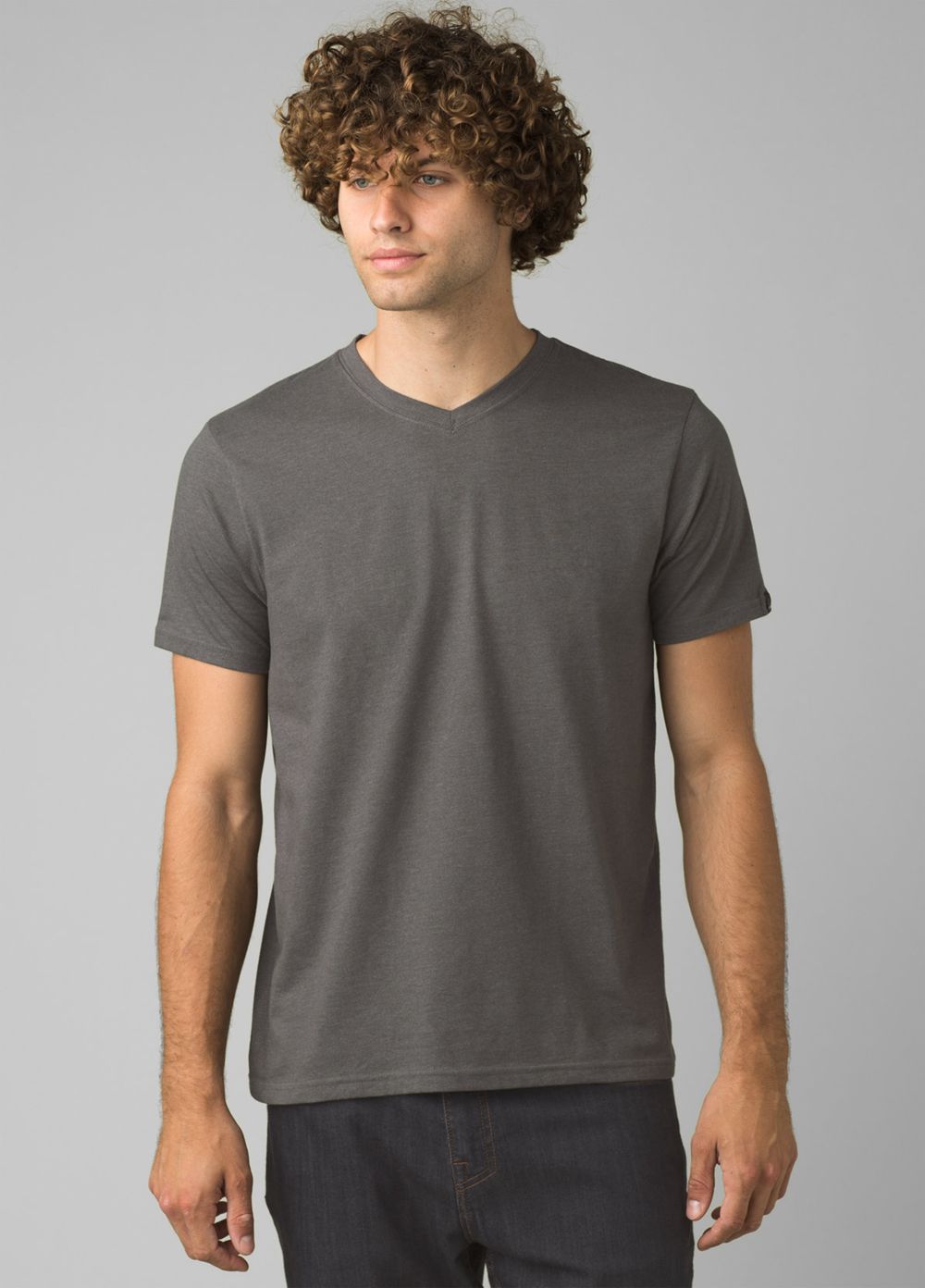 T Chemises PrAna V-Neck Grise Homme | UPP-16379704