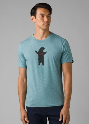 T Chemises PrAna Bear Squeeze Journeyman Turquoise Homme | VPO-55941705