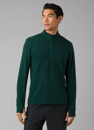 Chandails PrAna Altitude Tracker 1/4 Zip Vert Homme | WZB-63444744