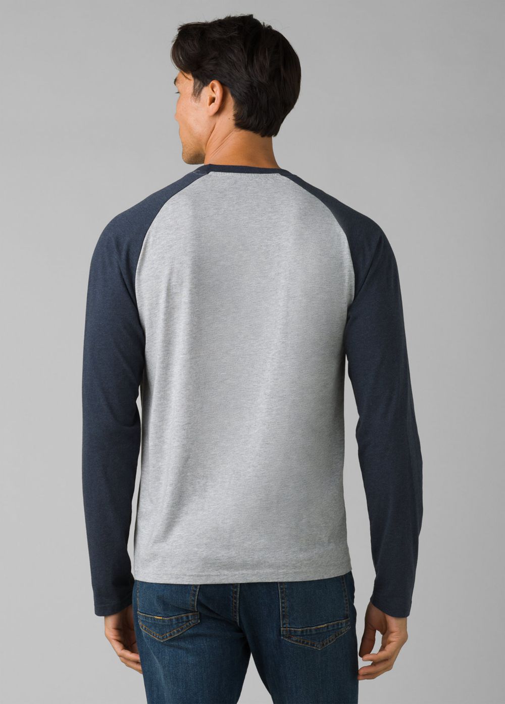 T Chemises PrAna Baseball Raglan Grise Homme | WMP-39068570