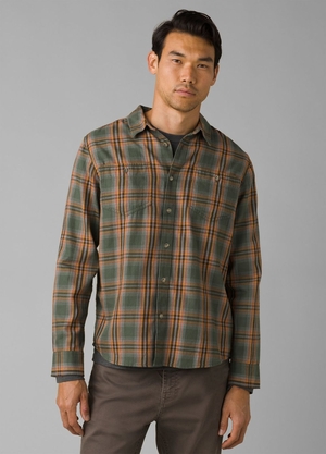 Chemises PrAna Dolberg Flannel Alti Vert Olive Homme | XUG-24787369