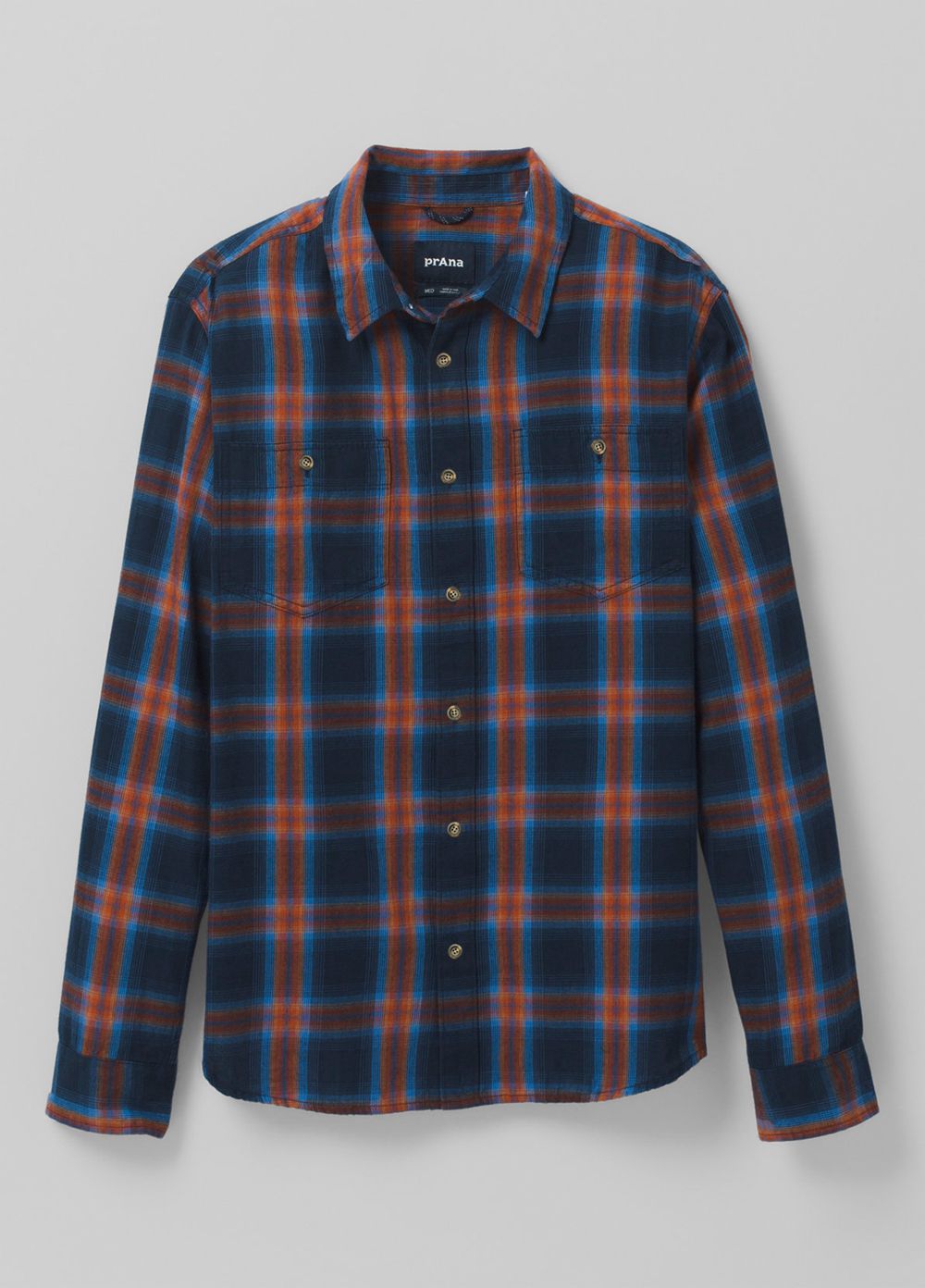 Chemises PrAna Dolberg Flannel Bleu Marine Homme | WCF-43896165