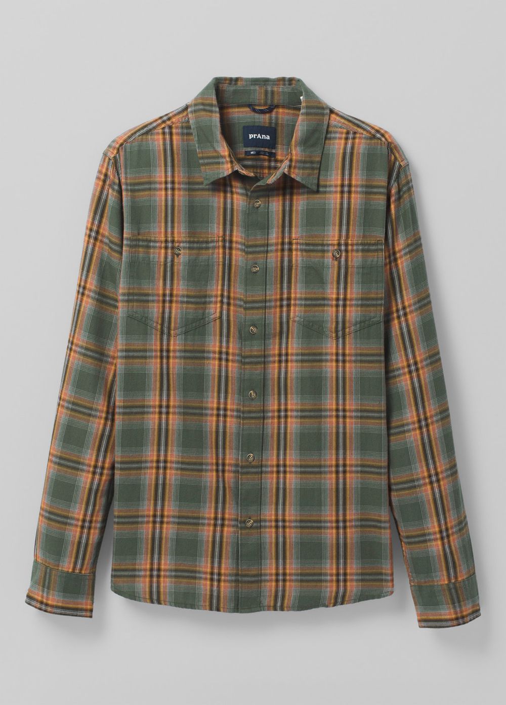 Chemises PrAna Dolberg Flannel Alti Vert Olive Homme | XUG-24787369