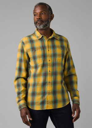 Chemises PrAna Dolberg Flannel Alti Jaune Homme | WUD-88767882