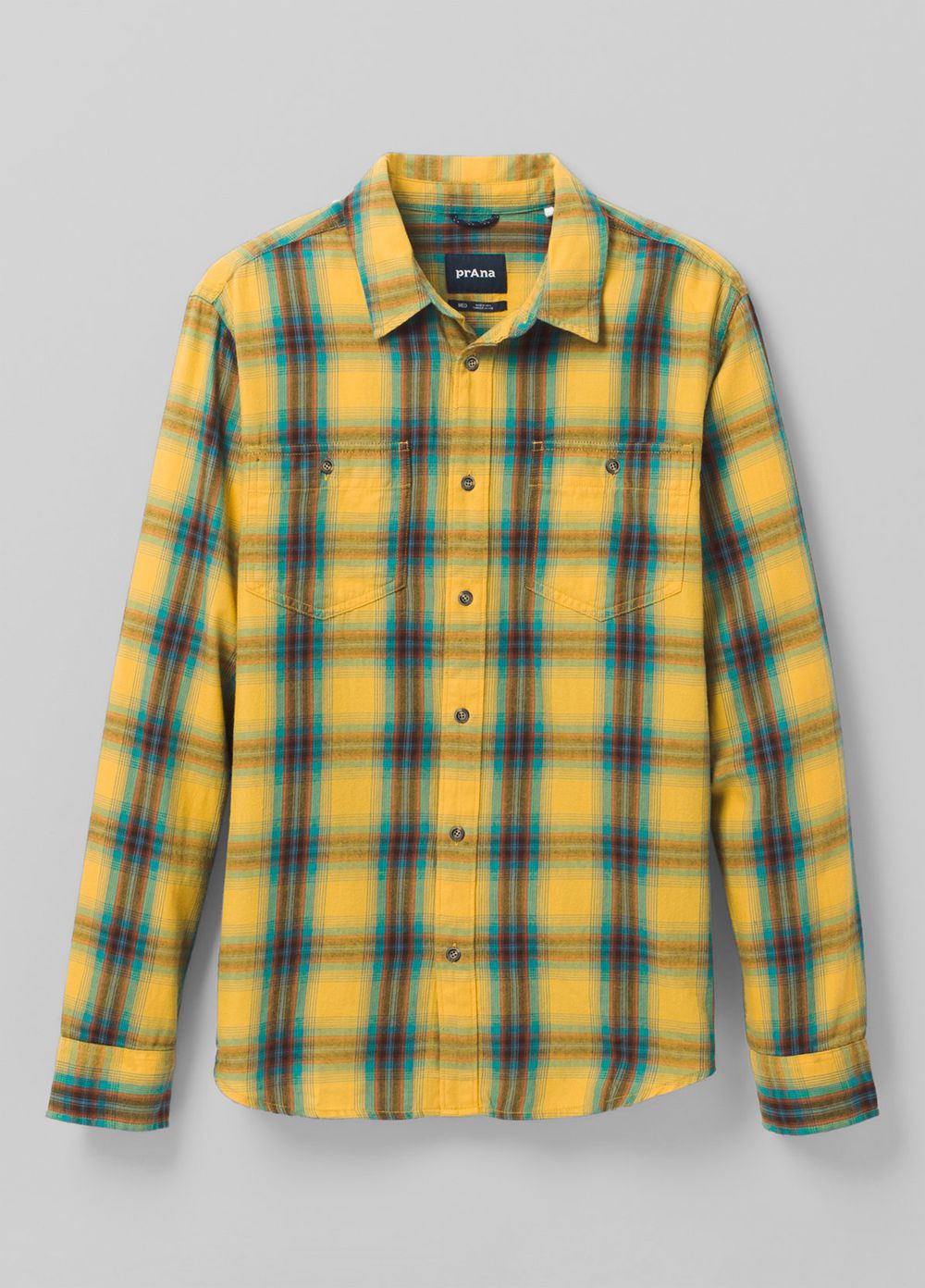 Chemises PrAna Dolberg Flannel Alti Jaune Homme | WUD-88767882