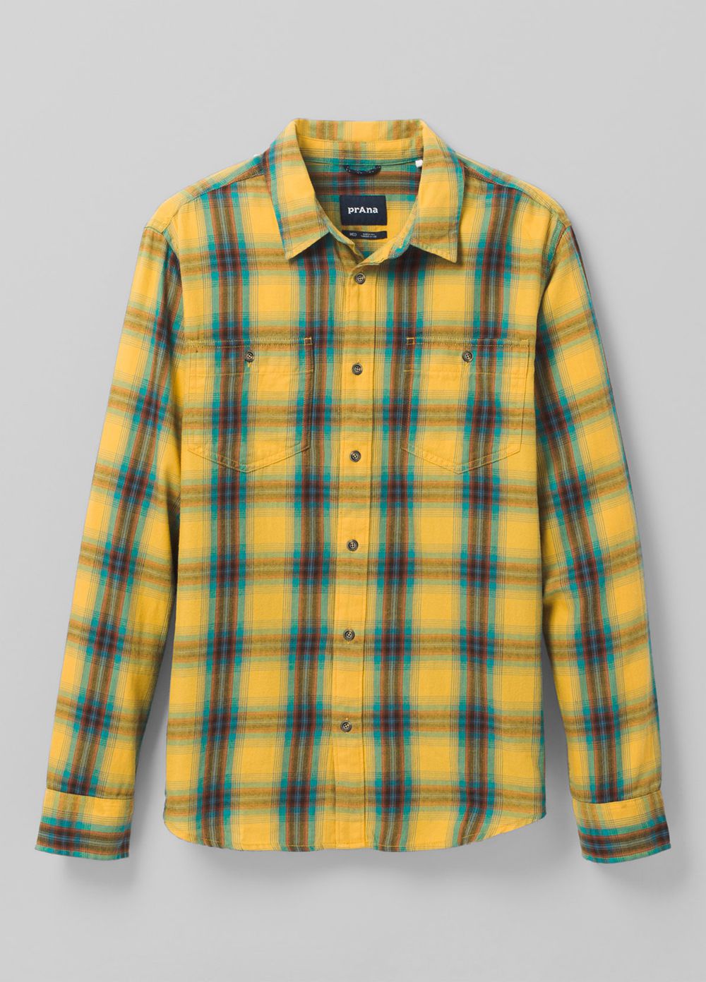 Chemises PrAna Dolberg Flannel Jaune Homme | KGQ-26924504