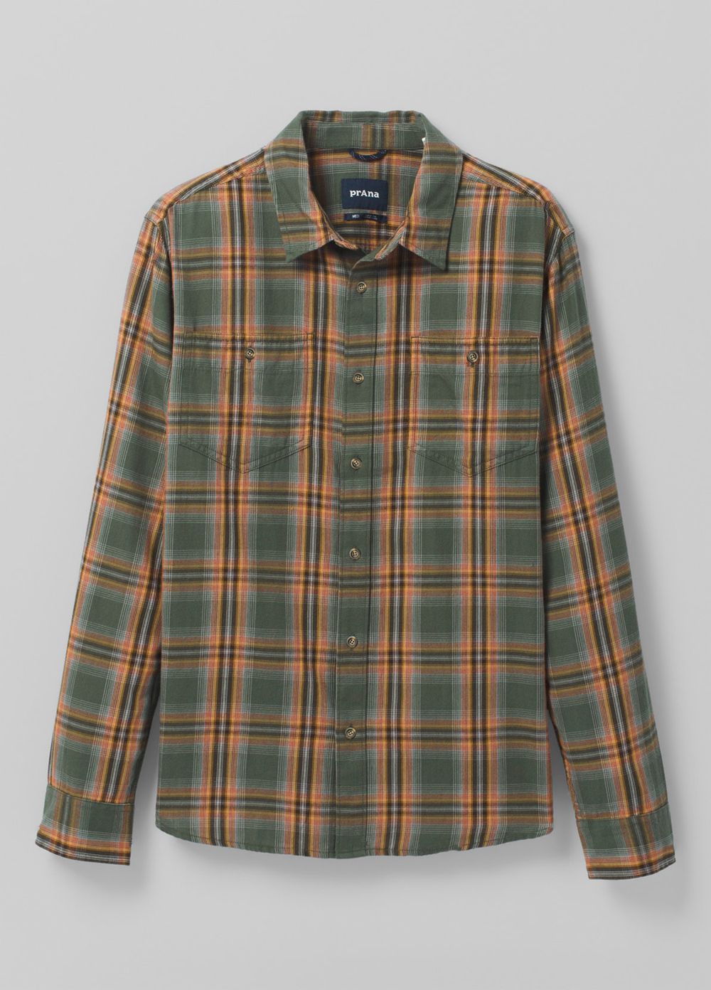 Chemises PrAna Dolberg Flannel Vert Olive Homme | VDR-73756271