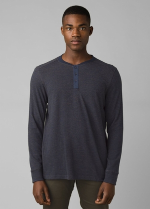 Chemises PrAna Ronnie Henley Bleu Marine Homme | MXF-28072173