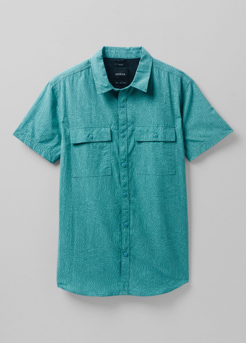 Chemises PrAna Sutherlin Turquoise Homme | VMN-23045061