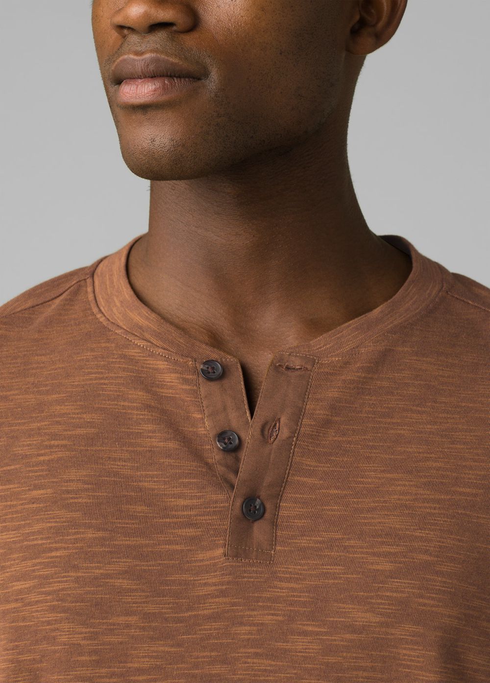 Chemises PrAna Ronnie Henley Marron Homme | PFU-60319152