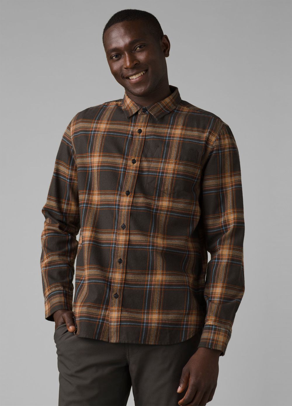 Chemises PrAna Los Feliz Flannel Grise Homme | KQC-32065185