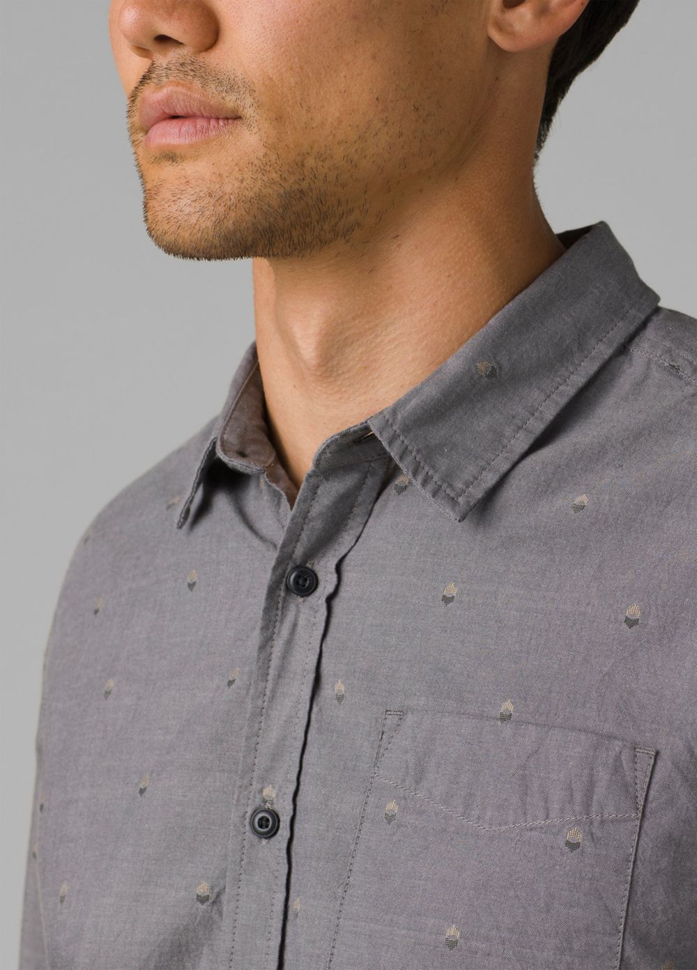 Chemises PrAna Lewisville Grise Homme | PKY-68379628