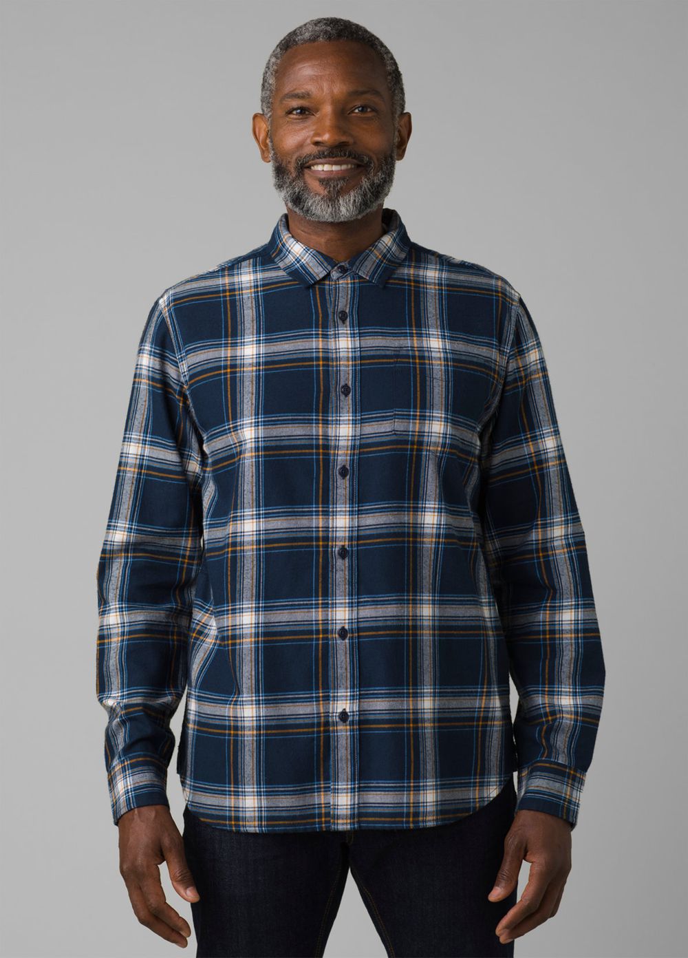 Chemises PrAna Los Feliz Flannel Bleu Marine Homme | WXL-81969528