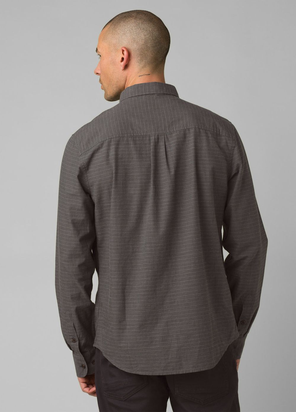 Chemises PrAna Drayton Long Sleeve Grise Homme | JRR-85083497