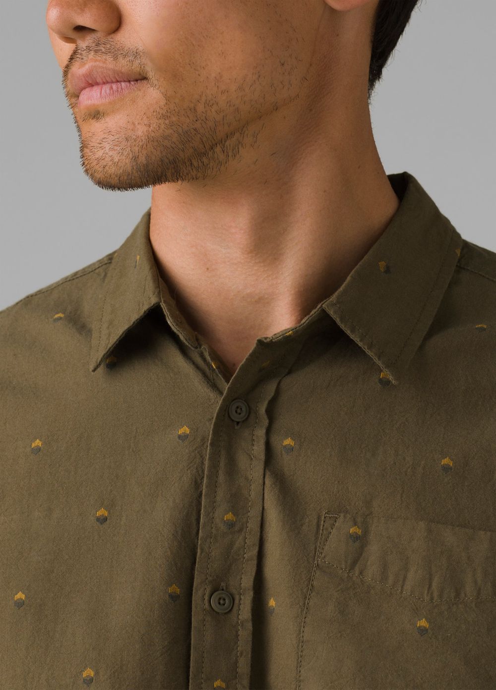 Chemises PrAna Lewisville Vert Olive Homme | HDA-89875713