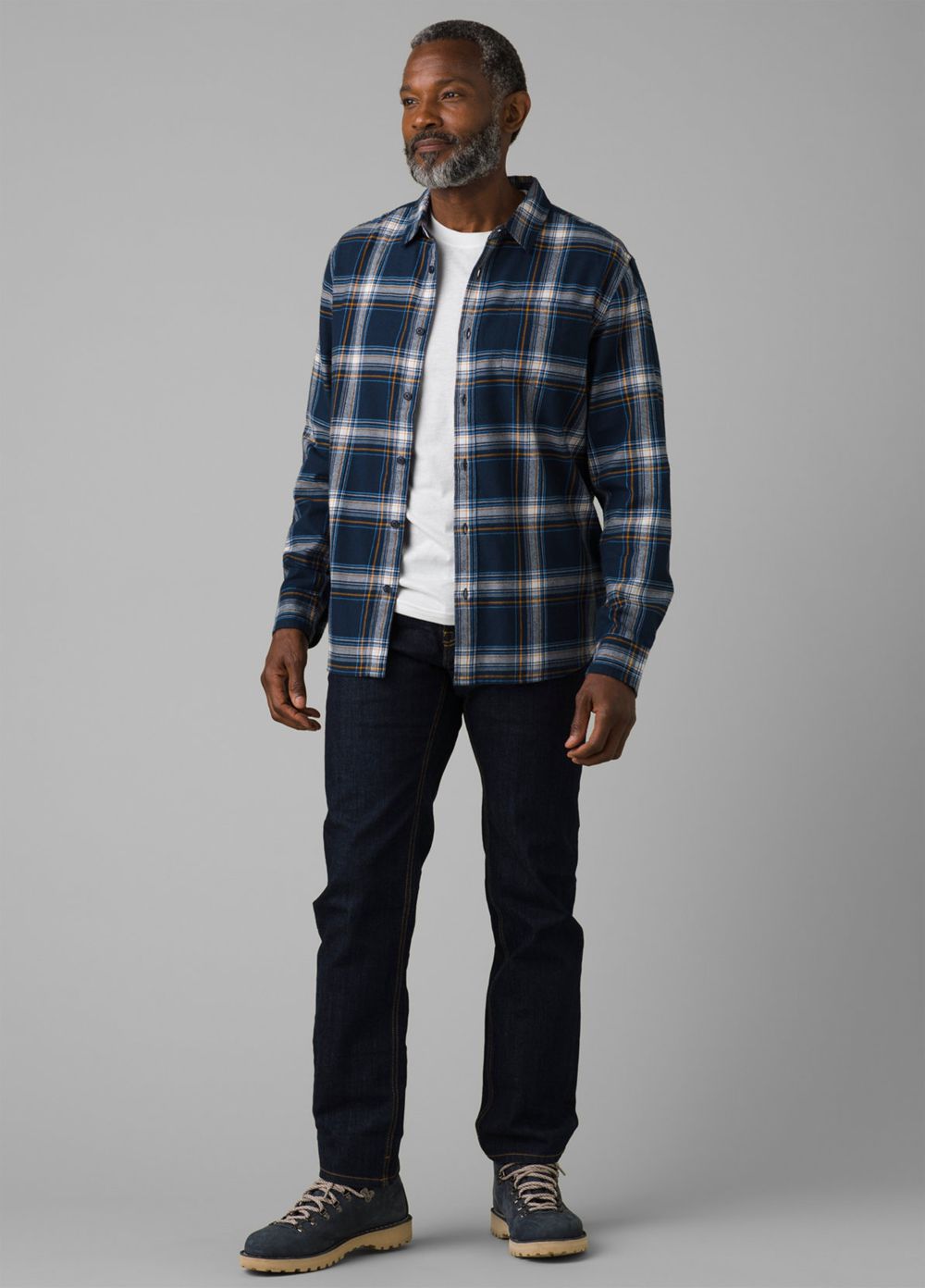 Chemises PrAna Los Feliz Flannel Bleu Marine Homme | WXL-81969528