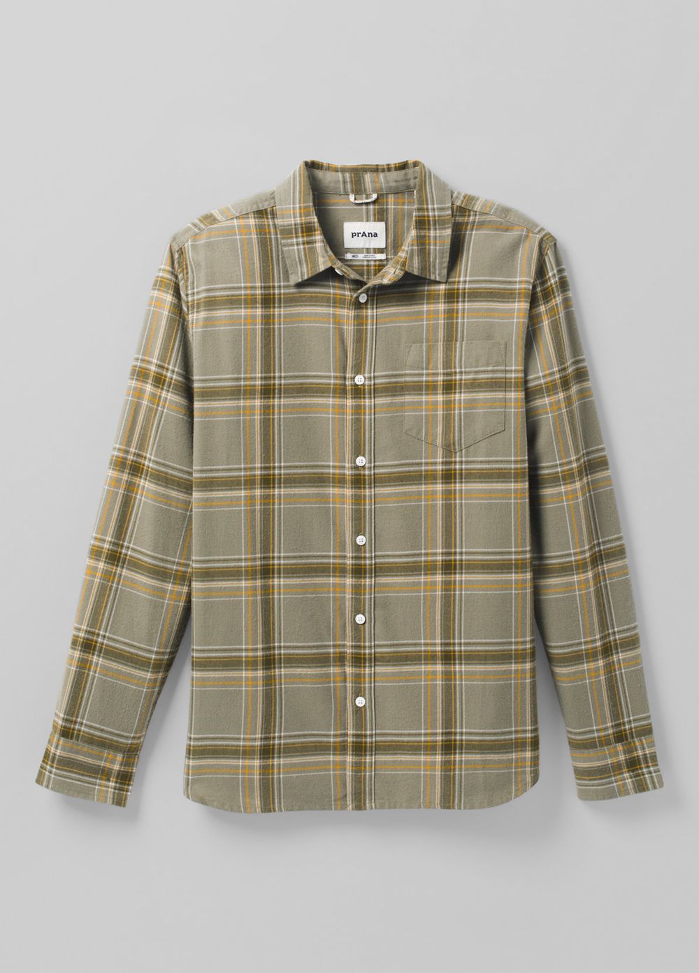 Chemises PrAna Los Feliz Flannel Vert Olive Homme | QVD-32070857