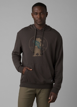 Sweat à Capuche PrAna Journeyman Grise Homme | TZC-03374450