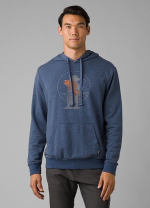 Sweat à Capuche PrAna Journeyman Bleu Homme | FTR-26384918