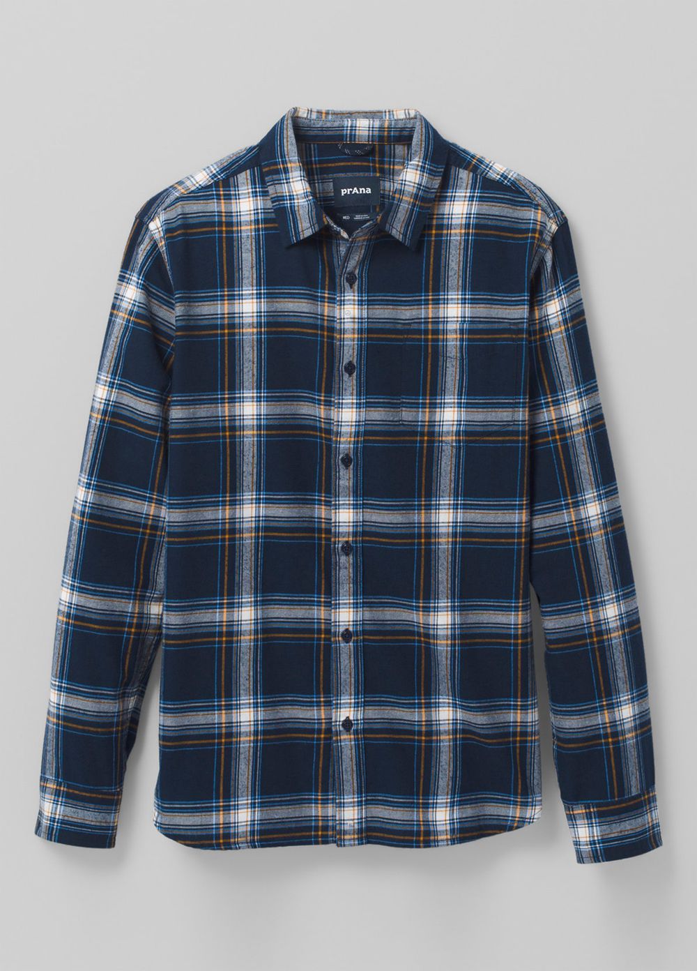 Chemises PrAna Los Feliz Flannel Bleu Marine Homme | WXL-81969528