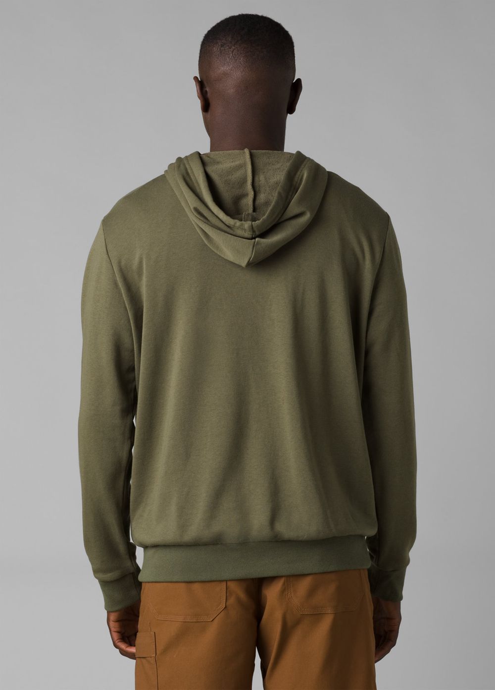 Sweat à Capuche PrAna Patch Vert Olive Homme | EIK-07227957