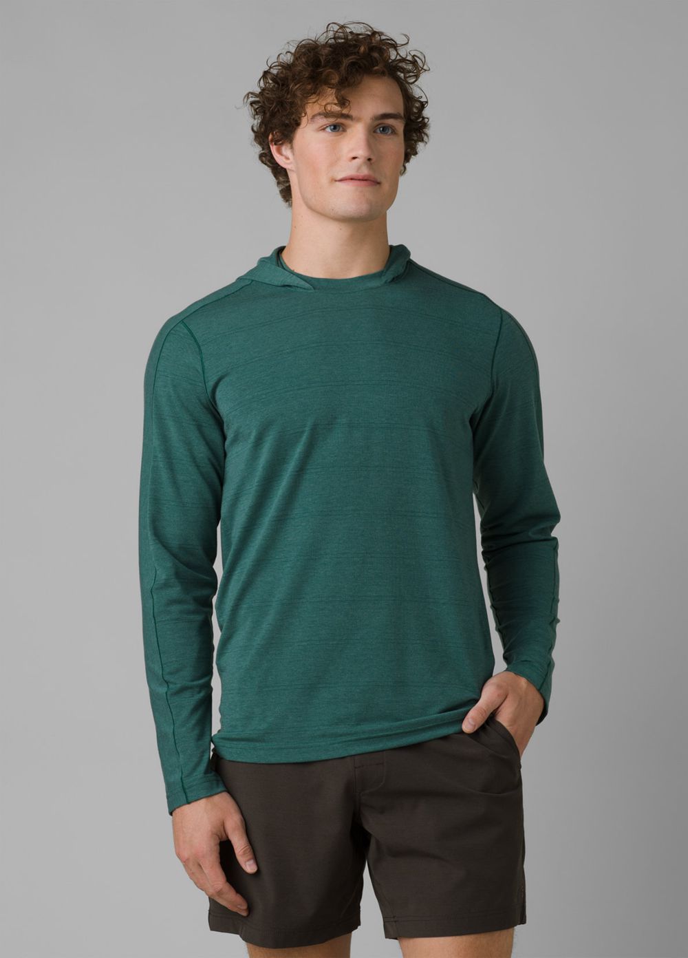 Sweat à Capuche PrAna Watchtower Vert Homme | CCU-45539904