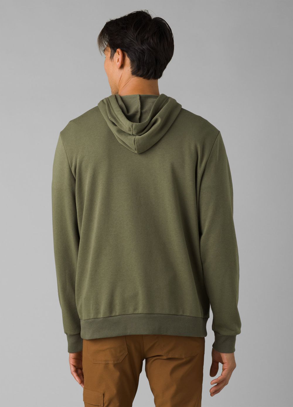 Sweat à Capuche PrAna Journeyman Vert Olive Homme | RGL-43471058