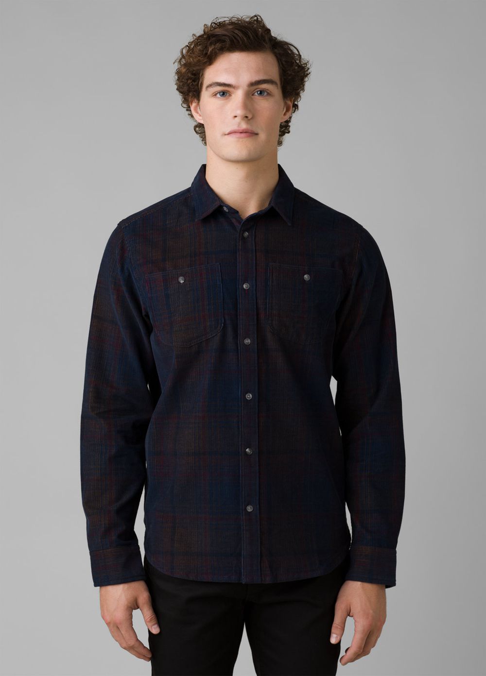 Chemises PrAna Dooley Long Sleeve Bleu Marine Homme | OAA-11453634