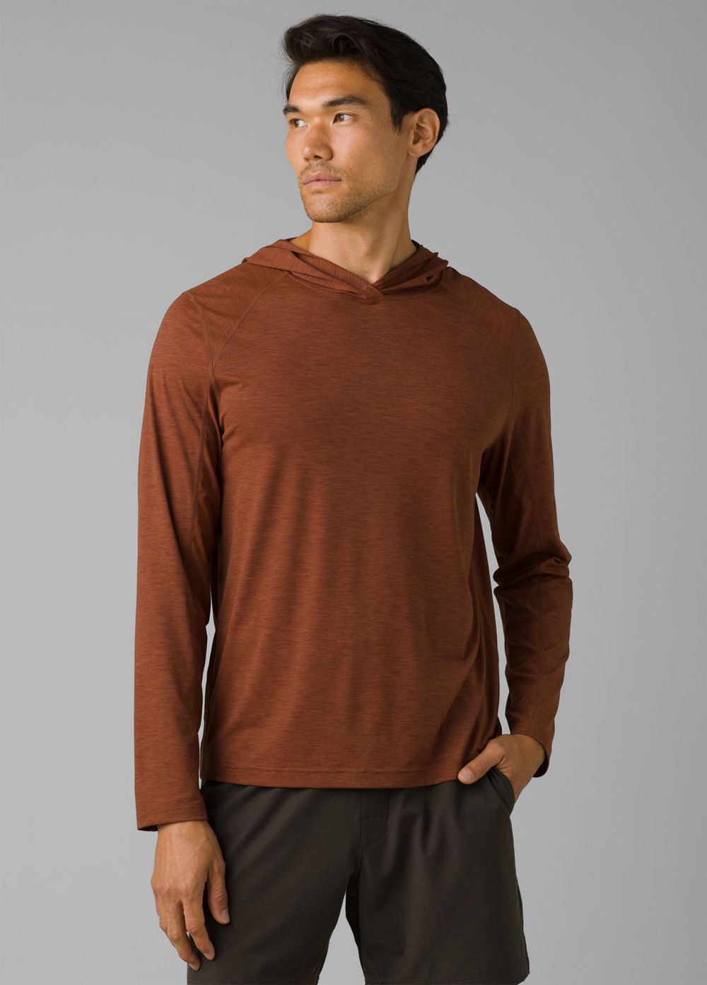 Sweat à Capuche PrAna Calder Marron Homme | OEU-88830827