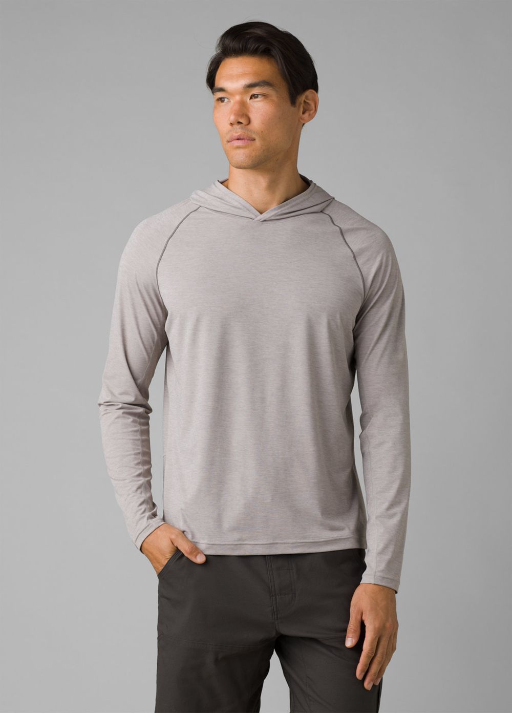 Sweat à Capuche PrAna Calder Grise Homme | MSC-90248981