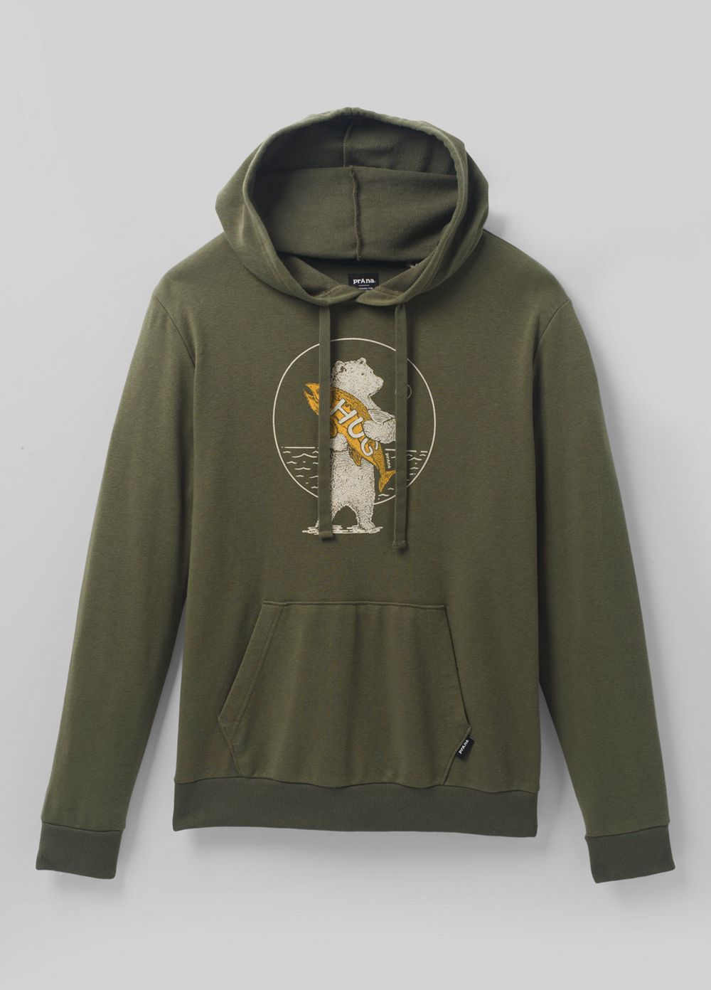 Sweat à Capuche PrAna Journeyman Vert Olive Homme | RGL-43471058