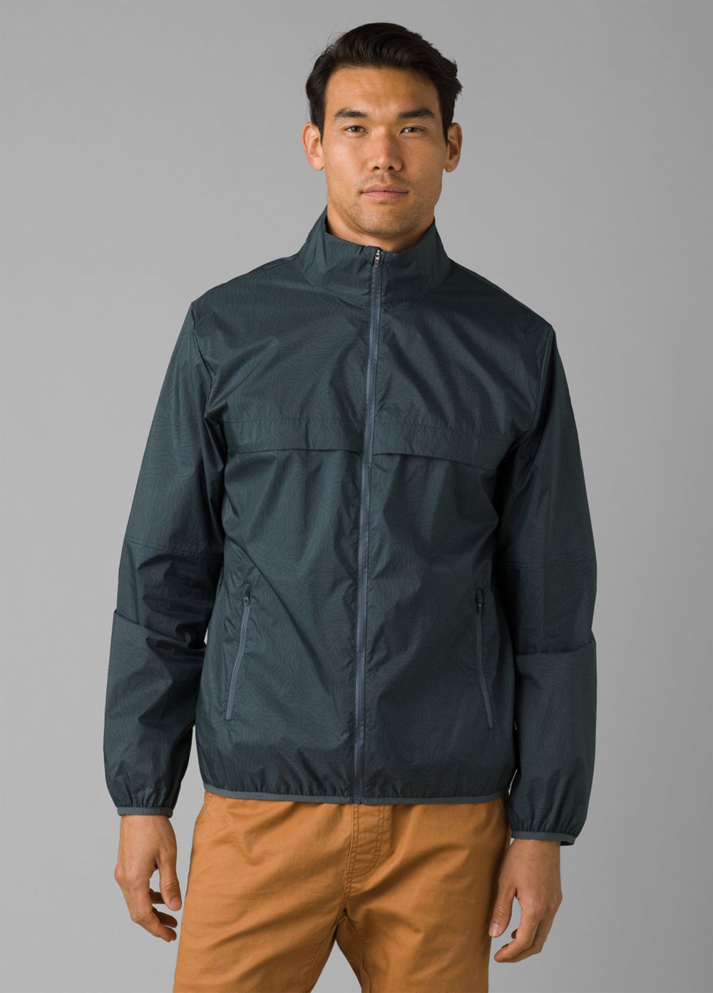 Vestes PrAna Transit Range Windbreaker Grise Bleu Homme | WXI-64995009