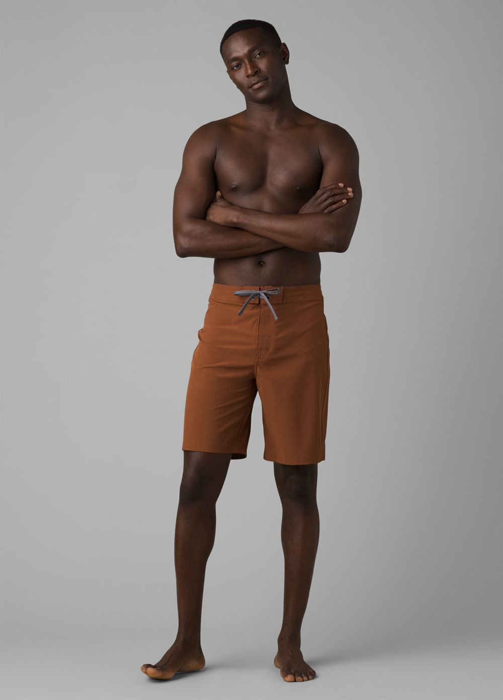 Shorts De Bain PrAna Riveter Marron Homme | FCB-15285855