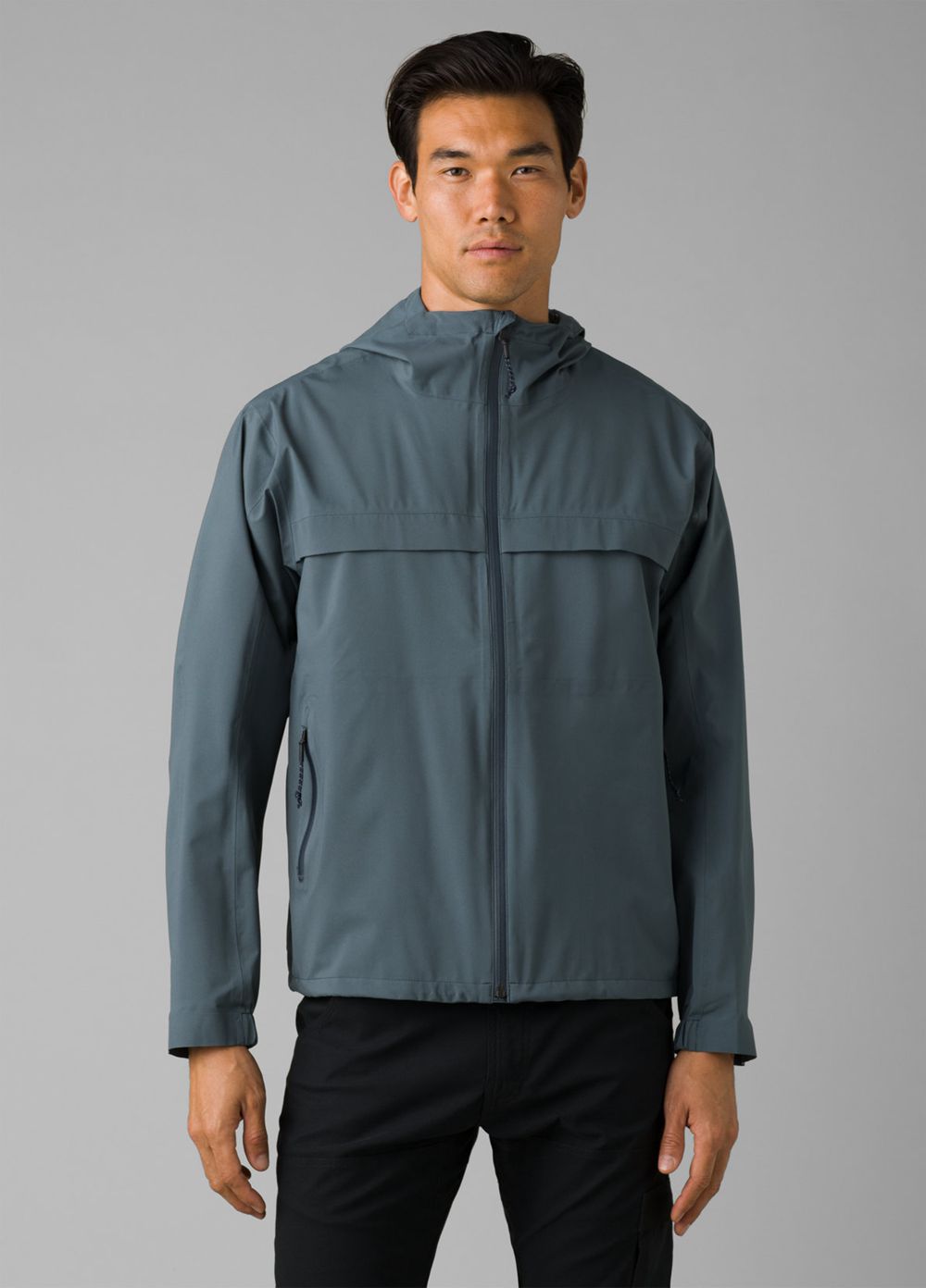 Vestes PrAna Friction Rain Grise Bleu Homme | NQL-41383086