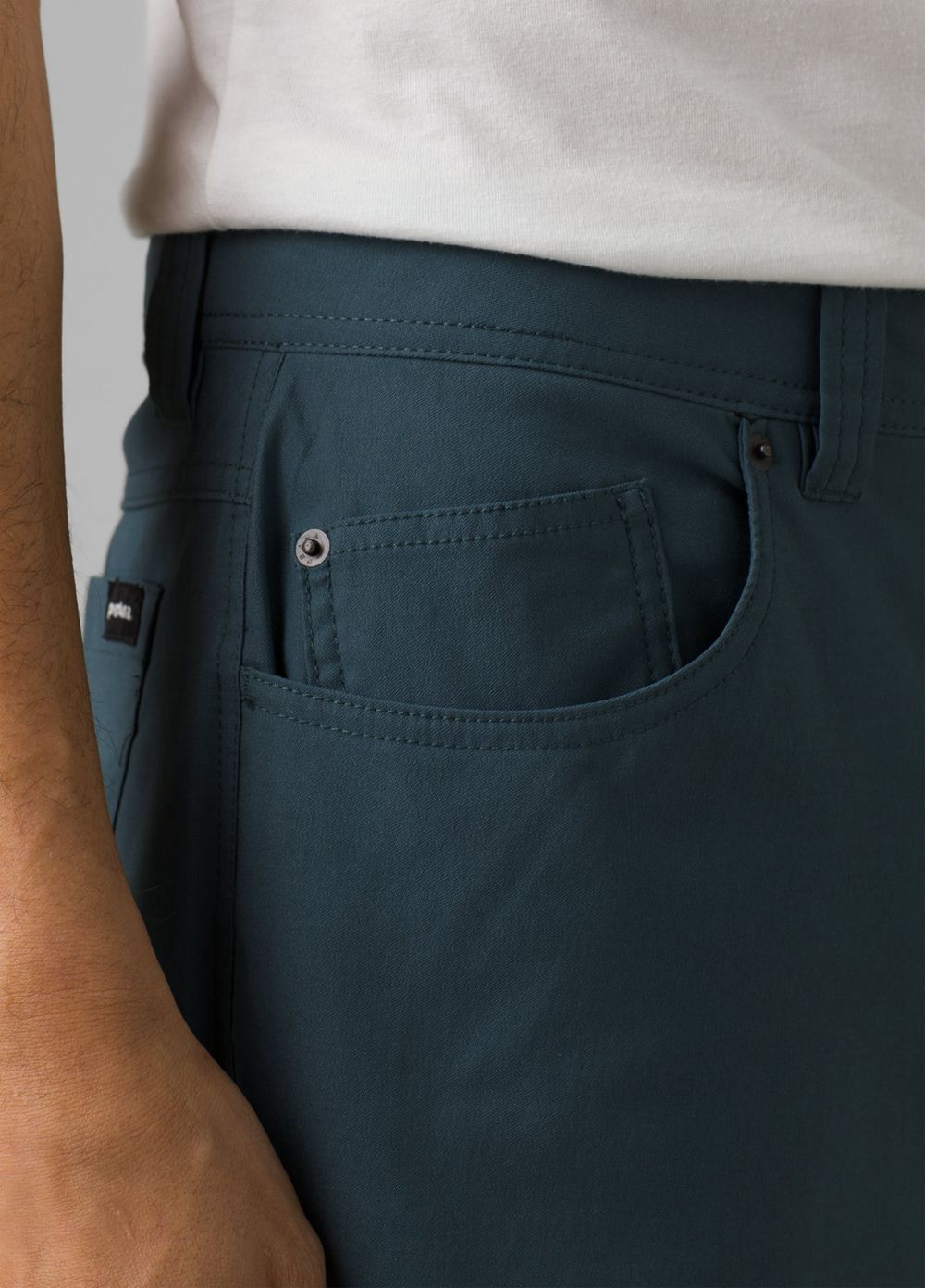 Shorts PrAna Brion II Grise Bleu Homme | YMT-37938561