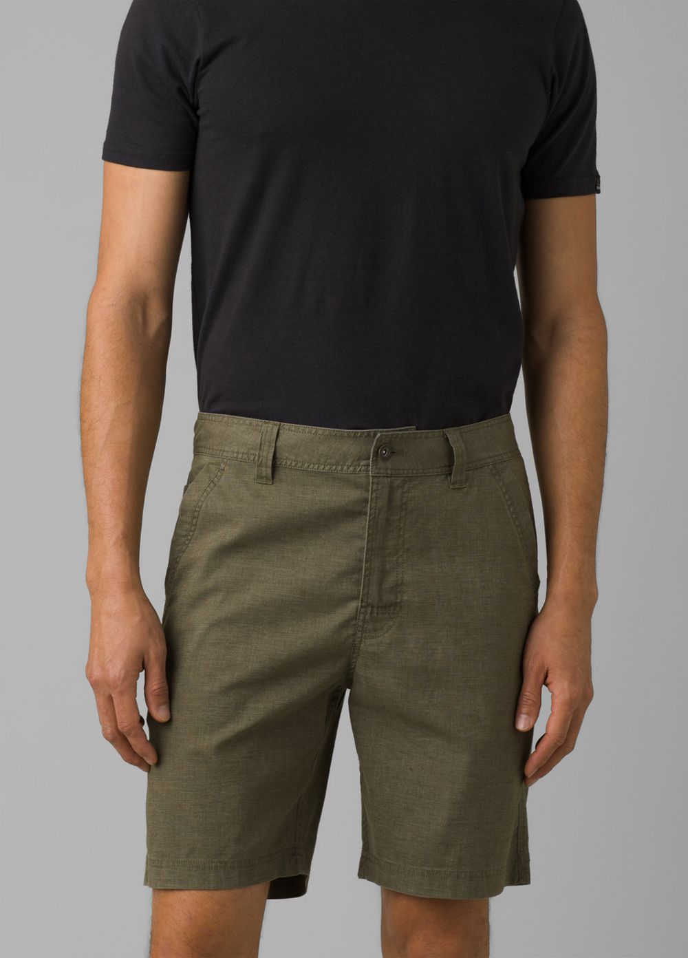 Shorts PrAna Furrow Vert Olive Homme | LOF-54786173