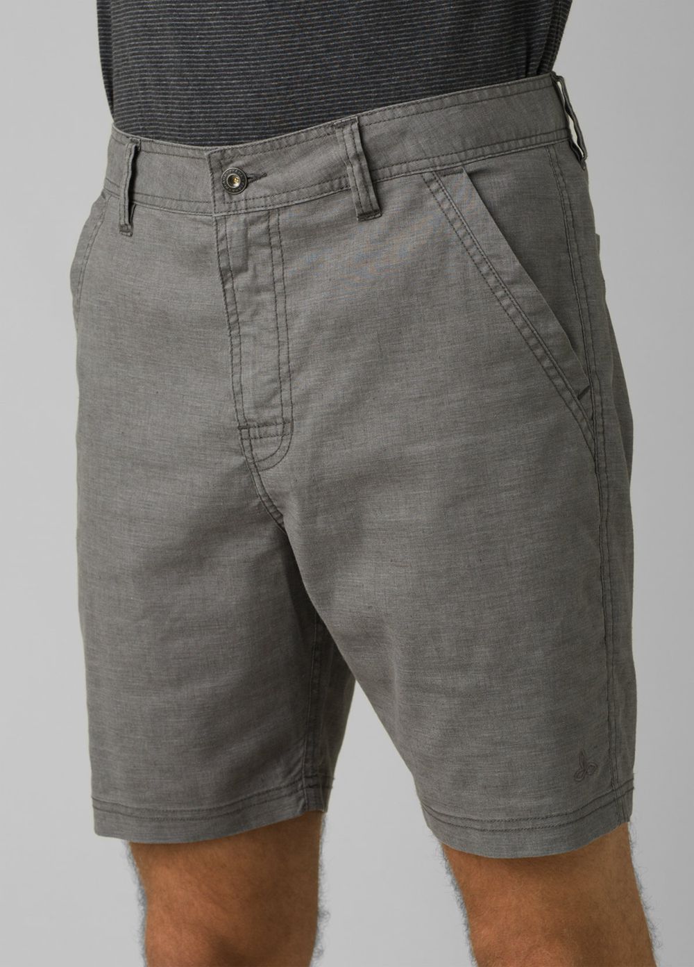 Shorts PrAna Furrow Grise Homme | XWH-89199193