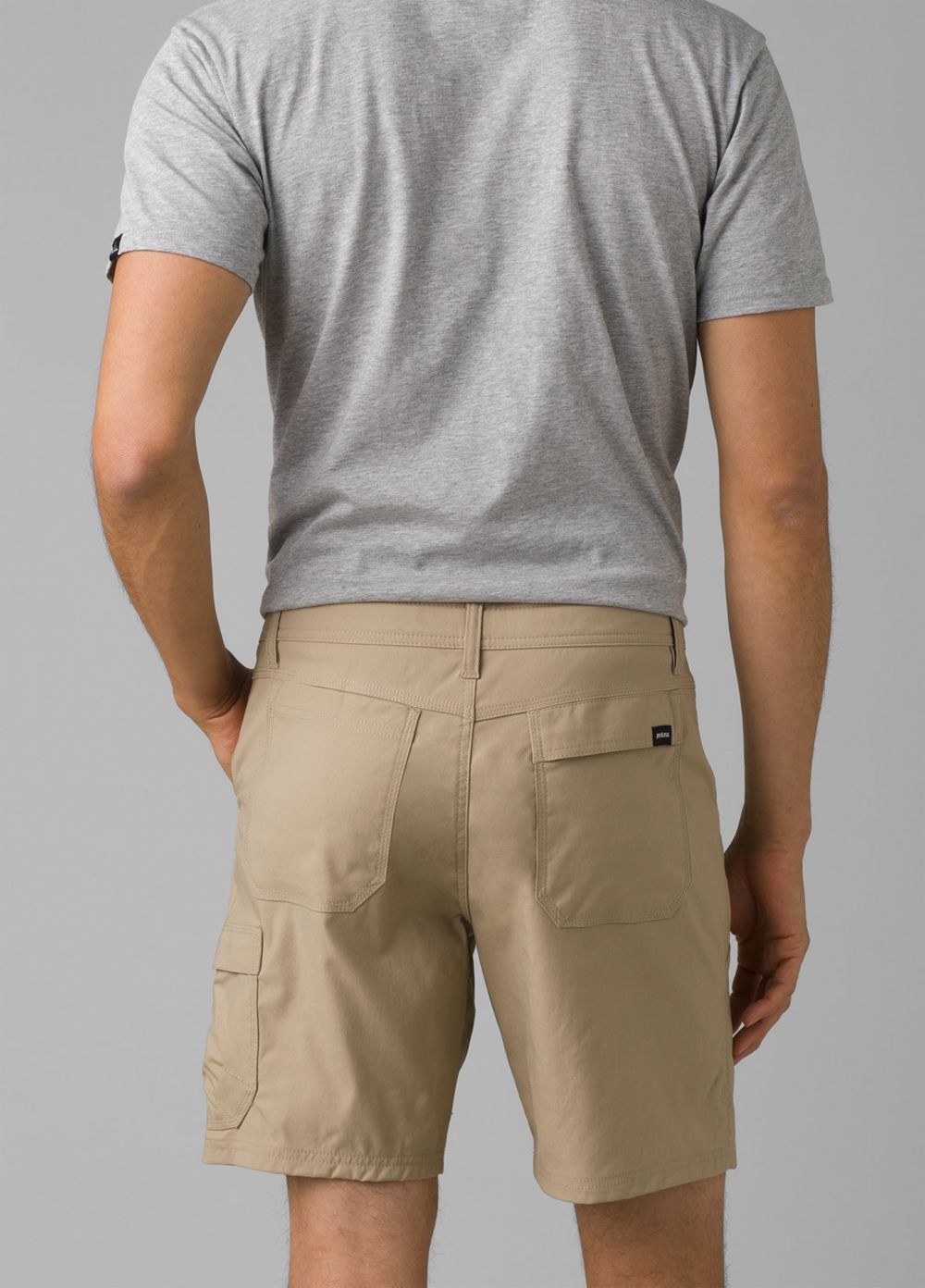 Shorts PrAna Stretch Zion II Beige Homme | BIT-61513739