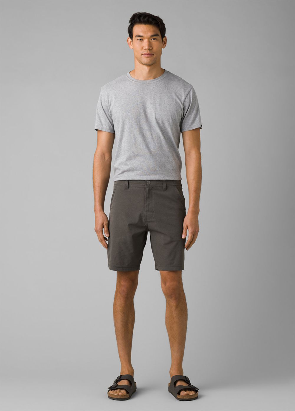 Shorts PrAna Hybridizer Grise Homme | OOB-25580741